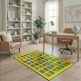 Vibrant ABC Alphabet Kids Learning Rug