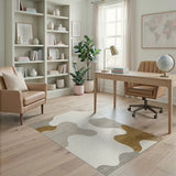 Organic Abstract Neutral Area Rug