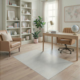 Beige Neutral Grid Texture Area Rug