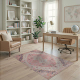 Blush Pink Persian Area Rug