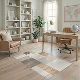 Geometric Modern Beige Geometric Area Rug