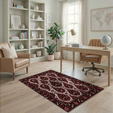 Red Paisley Traditional Persian Area Rug