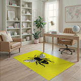 Yellow Sunny Yellow Bee Area Rug