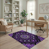 Heritage Tribal Purple Mandala Heritage Tribal Area Rug