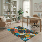 Vibrant Mandala Mosaic Area Rug
