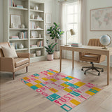 Vibrant Alphabet ABC Kids Area Rug