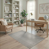 Geometric Modern Grey Lattice Geometric Area Rug