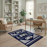 Starry Mountain Camper Night Area Rug