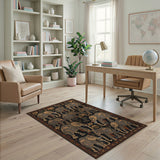 Heritage Tribal Elephant Area Rug