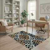 Abstract Leopard Multi-Color Area Rug