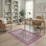 Pink Floral Persian No. 3 Area Rug