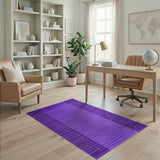 Purple Geometric Plaid Area Rug