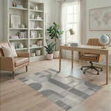 Geometric Modern Grey Modern Grey Geometric Abstract Area Rug