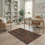 Gothic Floral Arch Vintage Area Rug