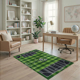 Soccer Field Kids Area Rug