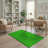 Green Vibrant Green Polka Dot Area Rug