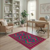 Geometric Modern Vivid Multi-Color Geometric Area Rug