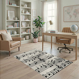 Musical Notes Sheet Music Area Rug