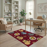 Playful Cartoon Cats Holiday Feast Rug