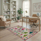 Whimsical Dinosaur Kids Area Rug