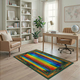 Rainbow Kayak Stripe Area Rug
