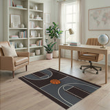 Modern Basketball Court Area Rug