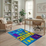 Colorful Kids Alphabet Learning Rug