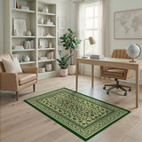 Green Clover Vine Persian Area Rug