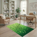 Shamrock Cascade Gradient Green Area Rug