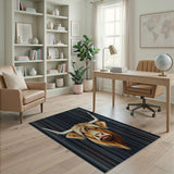 Highland Cow Bold Stripe Area Rug