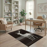 White Deer Southwestern Area Rug