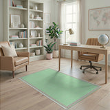 Light Green Gingham Checkered Area Rug