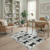 Cute Cartoon Cats Hearts Area Rug