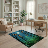 Moonlit Ghost Forest Area Rug