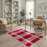 Bold Red Buffalo Plaid Area Rug