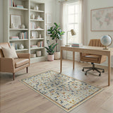 Multi-Color Geometric Hieroglyph Area Rug