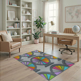 Colorful Prize Wheel Area Rug