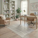 Beige Plaid Checkered Rustic Farmhouse Area Rug