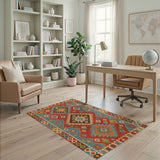 Vibrant Heritage Tribal Area Rug