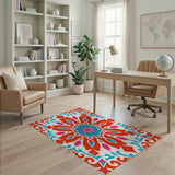Vibrant Persian Medallion Multi-Color Area Rug