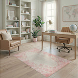 Pink Floral Vintage No. 21 Area Rug