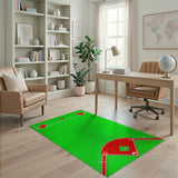 Retro Baseball Field Area Rug