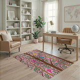 Whimsical Alphabet Trees Kids Area Rug