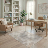 Geometric Modern Beige and Neutral Modern Geometric Neutral Block Area Rug