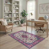 Traditional Persian Pink Persian Floral Medallion Area Rug