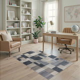 Geometric Modern Grey Modern Geometric Grey Abstract Area Rug