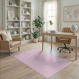 Playful Pink Vespa Scooter Pattern Area Rug