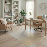 Ombre Beige Striped Area Rug