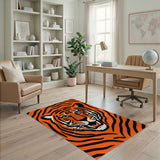 Fierce Tiger Orange Area Rug