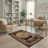Sunset Fisherman Southwestern Area Rug